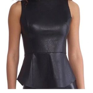 NWT Commando Black Sleeveless Peplum Top -  L